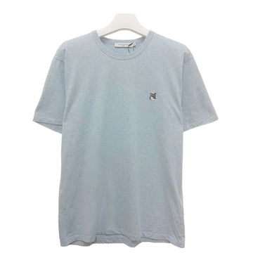 Maison Kitsune Gray Fox Head Patch Short Sleeve T-Shirt Blue Haze Melange 123476086