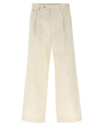 Auralee Washed FINX Chino One-Tuck Pants Light Khaki A25SP02FC 152202078