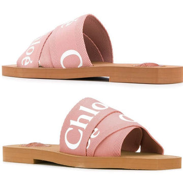 Chloe Woody Logo Strap Sandals Indipink CHC19U18808 6H6 44821536