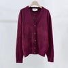 AMI Small Logo Cardigan Burgundy 157413983 [P]