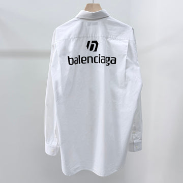 BALENCIAGA Overshirt mit weißem Logo Größe 39 157414056