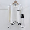 THOM BROWNE Milano Stitch Strickpullover Weiß 157414223 [P]