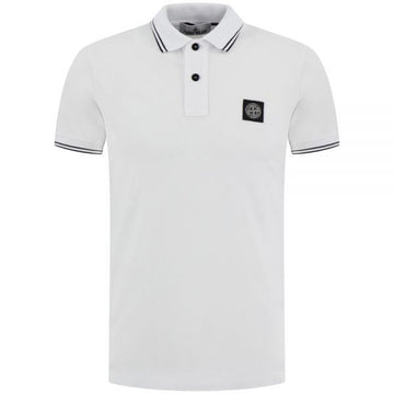 STONE ISLAND Bio-Baumwolle Piqué Slim-Fit Poloshirt mit kurzen Ärmeln 157417829