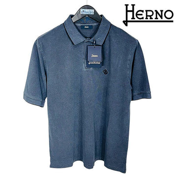 HERNO ロゴ刺繍半袖ポロシャツ JPL00134U 540069200 157037629