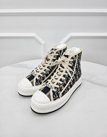 Dior Walk and High-Top Platform Sneakers 37.5 KCK382POB56B 157166322 [P]