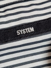 SYSTEM ストライプフードジップアップ 100 157446613 [P]