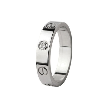 Cartier Mini Love Ring in White Gold with 1 Diamond Size 49 (Department Store Certificate) 37299 157447068