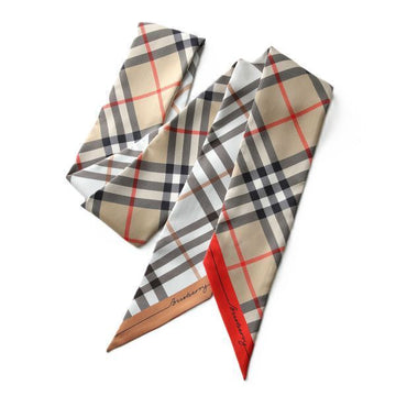 Burberry Skinny Contrast Check Silk Scarf 157449514