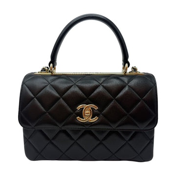 CHANEL Trendy CC Small Lambskin Flap Chain Schultertasche Schwarz A92236 157454901
