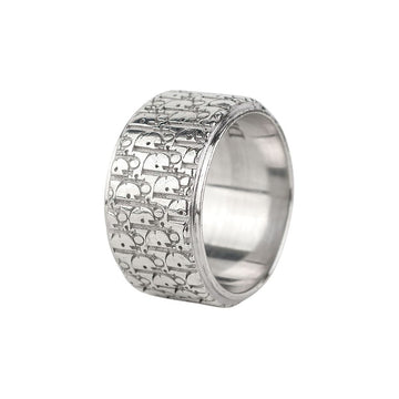 Dior Oblique Sterling Silver Ring 58 Size 37312 157457659