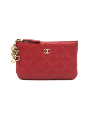 CHANEL Klassische Mini-Pouch Rot 22er Reihe Zustand B+ 157476365