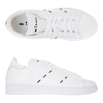 KITON SX0001 XC100601 BIANCO Sneaker mit Steppdetails 71103030