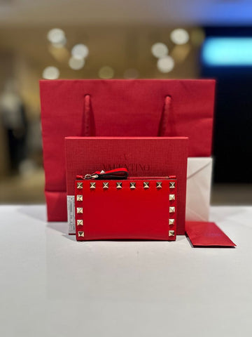 VALENTINO Leder Reißverschluss Kartenetui 157478542