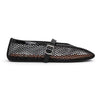 ALAIA フィッシュネット バレリーナ フラット シューズ ブラック AA3A029TK007 999 157478543 [P]