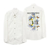 WOOYOUNGMI Blumen-Logo Denim-Hemd ivory 157479280 [P]