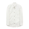 WOOYOUNGMI Blumen-Logo Denim-Hemd ivory 157479280 [P]