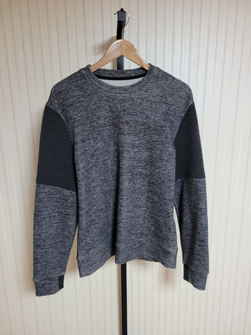 SYSTEM Charcoal Quilted Point Sweatshirt 100 157492856