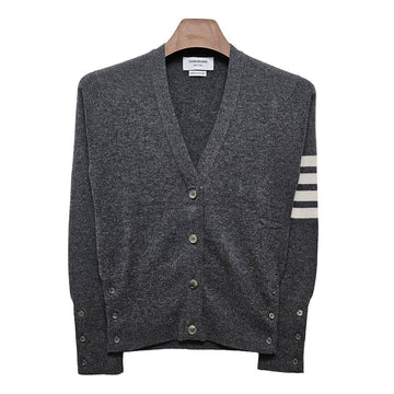 THOM BROWNE Klassische Kaschmir-Kardigan Damen Mid-Grau FKC001A 00011 035 58909548