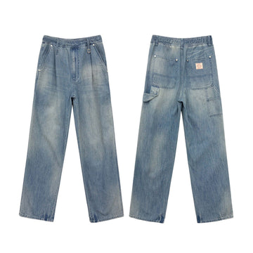 WOOYOUNGMI Leichtgewichtige Denim-Hose mit Gummibund 157501680