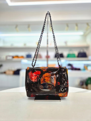 Mulberry Dark Floral Patent Shoulder Crossbody Bag 1602742 157501695