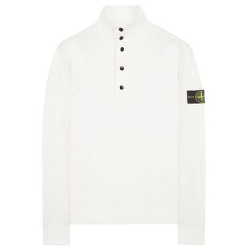 STONE ISLAND Stretch Cotton Fleece Polo Sweatshirt_Regular Fit (801564852 V0001) 151611958