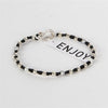ENJOY UOMO R25 NERO Handmade Men's Bracelet 157505849 [P]
