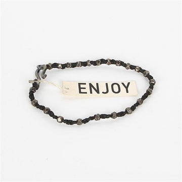ENJOY [Scratched] UOMO Z24 NERO Men's Bracelet 157505866