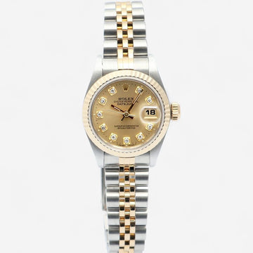 ROLEX Datejust 26 Damen Kombination Uhr 69173 Champagnergold Nach-Diamant 1997 157506131