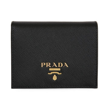 Prada Saffiano Metal Logo Black Women's Wallet 152875529