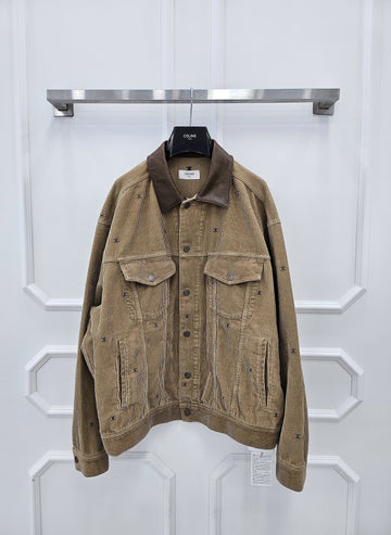 Celine Cotton Corduroy Trucker Jacket L RV0U70J76 New Item 156860466 [P]