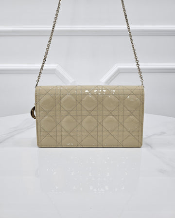 Dior Lady Patent Cannage Chain Pouch S0204OVRB 156826342