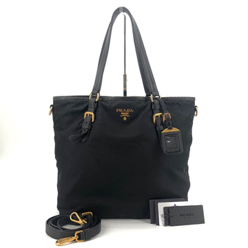PRADA Nylon Tote Bag mit goldfarbenem Logo br4991 157518493