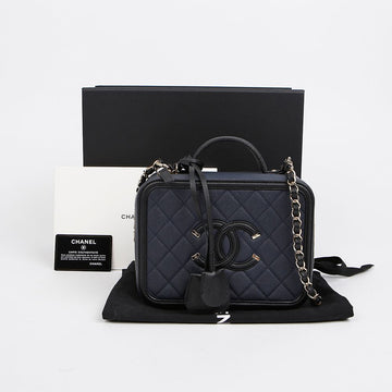 CHANEL Kaviar Kosmetiktasche Medium Tote Schultertasche A93343 157298552