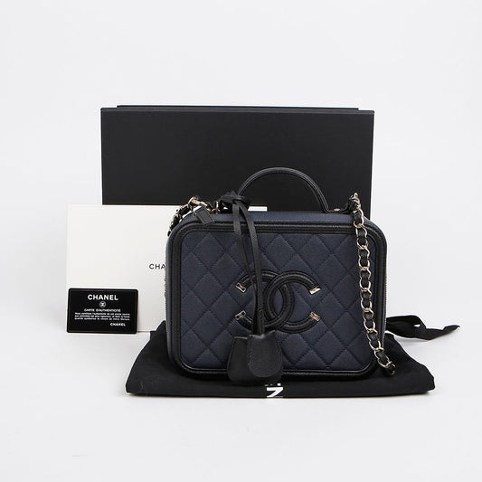 CHANEL Kaviar Kosmetiktasche Medium Tote Schultertasche A93343 157298552 [P]