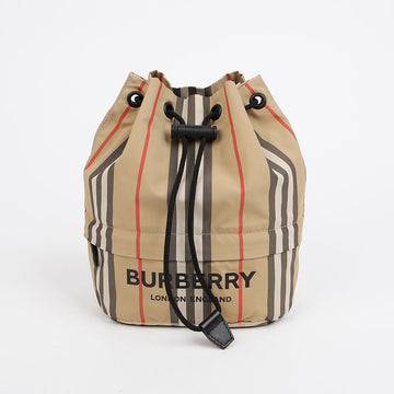 BURBERRY ドローストリングバケットポーチ アーカイブ ベージュ 157363847
