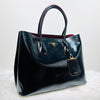 Prada Saffiano Vernice Double Tote Bag with Shoulder Strap B2756T 157521301 [P]