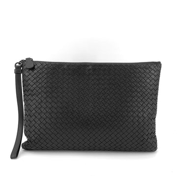BOTTEGA VENETA Intrecciato Leder Clutch mit Strap 157522144
