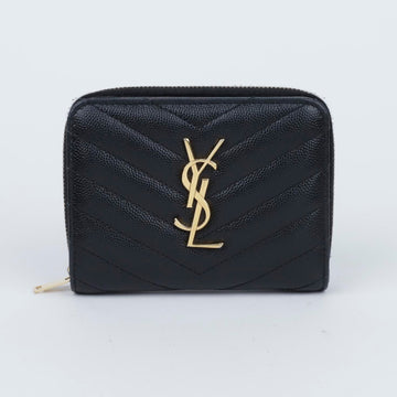 SAINT LAURENT Monogram Zip Around Wallet schwarz 156796787