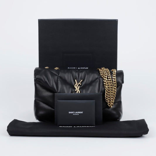 SAINT LAURENT Loulou Puffer Toy Schultercrossbody Tasche 157290888