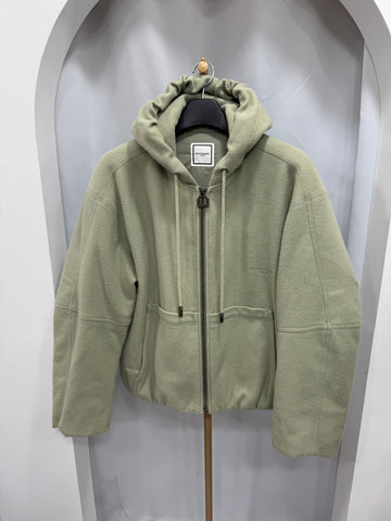 Wooyoungmi Fleece Hooded Jacket Size 46 157522423