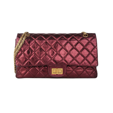 CHANEL Metallic Vintage Classic 2.55 Chain Bag Large 37401K-2 157522753