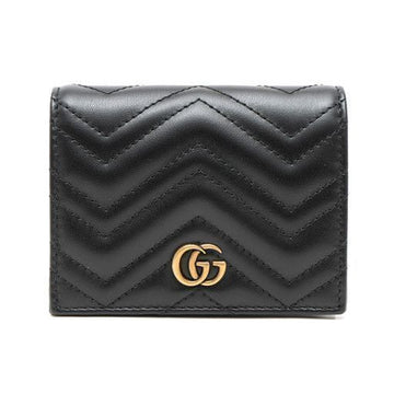 GUCCI GGマーモントカードケース財布 ブラック 466492 DTD1T 1000 29888816 [P]
