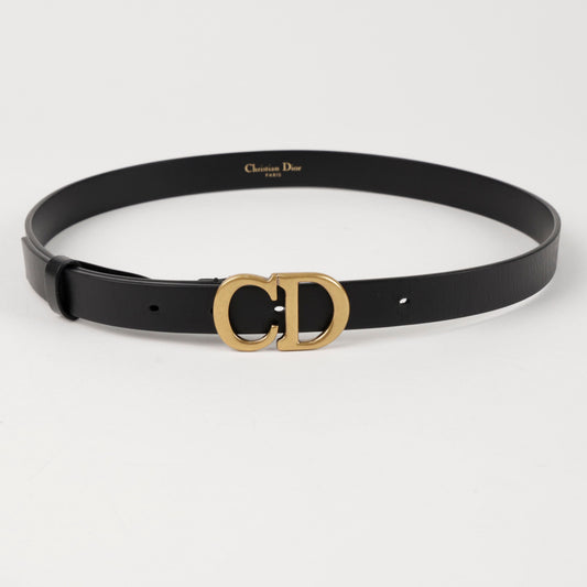 DIOR Sattel Kalbsleder Gürtel Schwarz 157116030