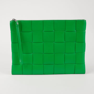 Bottega Veneta Intrecciato Weaving Large Clutch Parquet 157120717