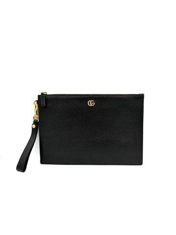 Gucci Marmont Strap Clutch Black (475317) 157523763