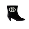 Gucci Interlocking G Shiny Rubber Ankle Boots Black 724458 9AADV 1092 157523770 [P]