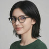 Tom Ford Luxury Round Horn-Rimmed Blue Light Blocking Glasses Frame TF5920DB 123197329 [P]