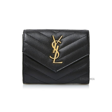 Saint Laurent Women’s Monogram Wallet with 3 Folds 157523844