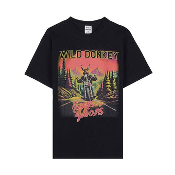 WILD DONKEY RIDER T-SHIRT JERRY BLACK SS26 157523877