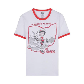 WILD DONKEY T CUYAKOGA WEISS ROT SS26 Unisex T-Shirt 157523885